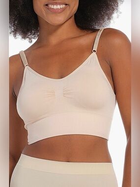 MAGIC Bodyfashion NEW Size XL Low Back Bra Color Latte MSRP $32